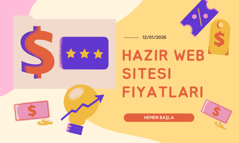 Hazır Web Sitesi Fiyatları 2026 – Paketler ve Maliyet Rehberi - Blog Görseli